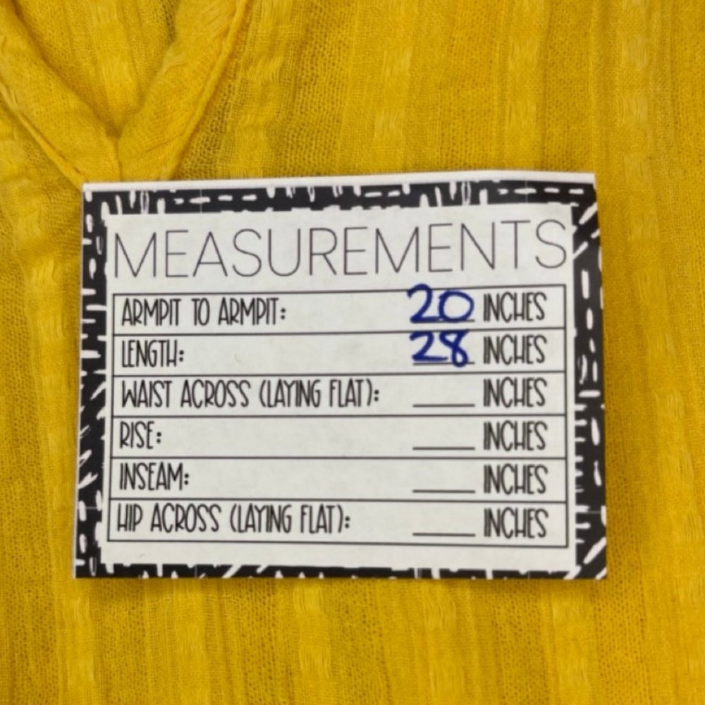 AMERICAN EAGLE | Tiered Yellow Cotton Babydoll Tunic Blouse | Size M - Picture 9 of 10